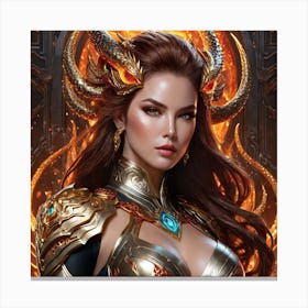 Demon Girltuvf Canvas Print