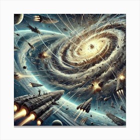 Converted Celestial Displacer Effect Canvas Print