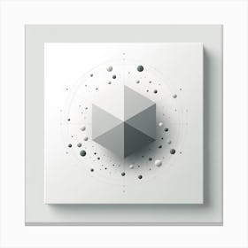 Abstract Geometric Cube Canvas Print