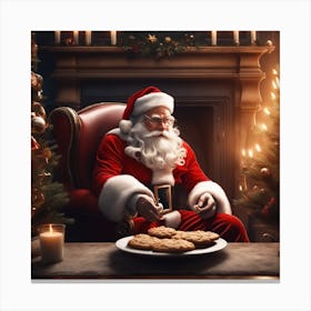 Christmas Santa 12 Canvas Print