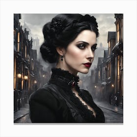 Gothic Glamour of the Victorian Age Canvas Print