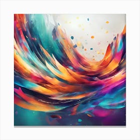 Abstract Vibrant Colorful Experience Art 1024 X 1024 Px Jpg Canvas Print
