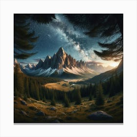 Dolomite Landscape 1 Canvas Print
