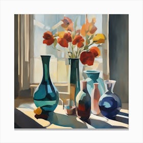 Still Life With Vases Canvas Print