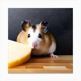 Hamster Eating Cheese 1 Canvas Print