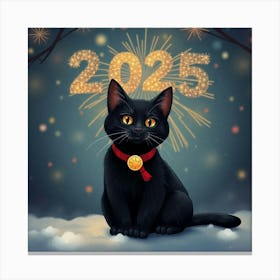 Asm Black Cat Celebrate The New Year 2025 77455fa2 3515 488d B456 7aa83b96ceb5 Canvas Print