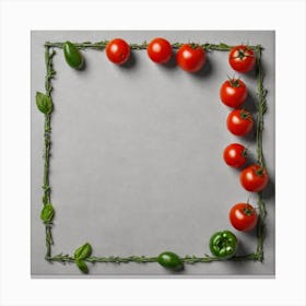 Frame Of Tomatoes 16 Canvas Print