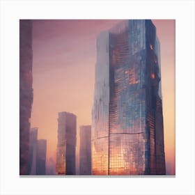 Futuristic Cityscape 1 Canvas Print