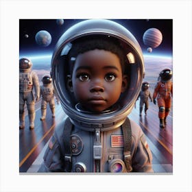 Space Explorers Canvas Print