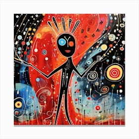 Man In Space 1 Canvas Print