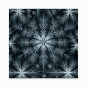 Frosty Snowflakes 1 Canvas Print