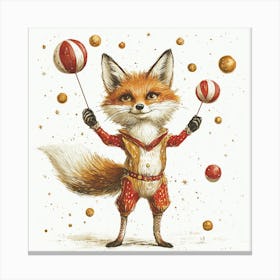 Circus Fox Canvas Print