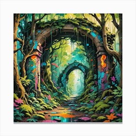 Gateway To The Forest Canvas Print