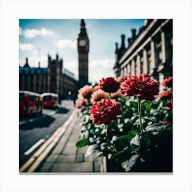 Flowers In London Photography (23) Canvas Print