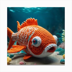 Crocheted Fish 2024 Canvas Print