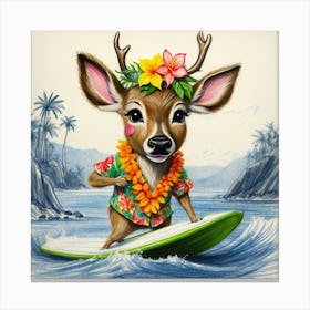 Hawaiian Deer 5 Canvas Print