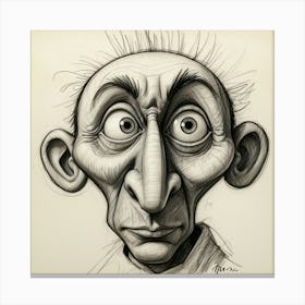 Face Of An Old Man Canvas Print