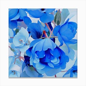 Blue Flowers Canvas Print