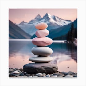 Balancing Stones Canvas Print