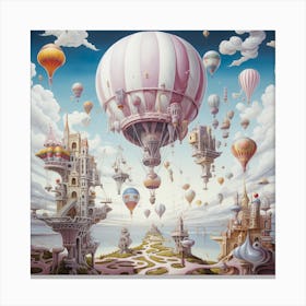 'Flight Of The Balloons' Canvas Print