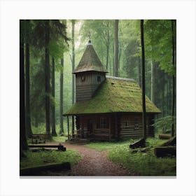 Somewhere deep in the forest Canvas Print
