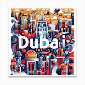 Dubai Cityscape 1 Canvas Print