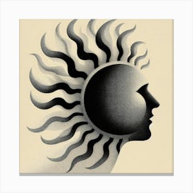 Sun And The Moon Canvas Print