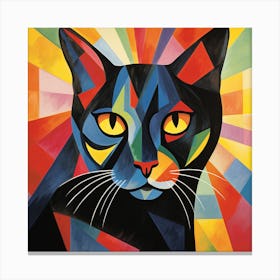 Abstract Cat 2 Canvas Print