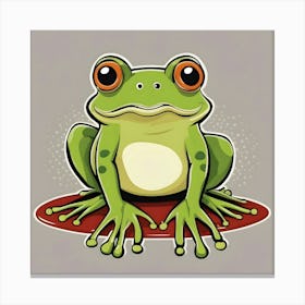 Frog In The Forest 2 Canvas Print