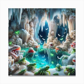 Crab Nomes Cavern with Gulpers Canvas Print