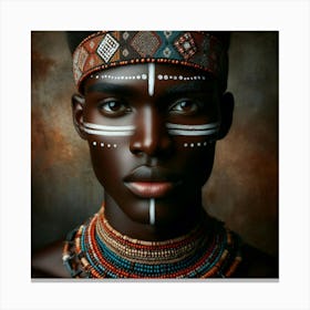 African Woman Portrait Canvas Print