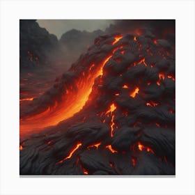 Lava Stock Videos & Royalty-Free Footage 4 Canvas Print