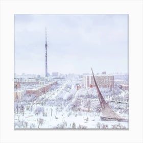 Winter In Moscow Canvas Print