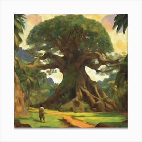 The Large Tree, Paul Gauguin 1 Canvas Print