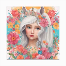 Unicorn Girl Canvas Print