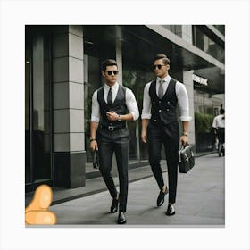 Business casual urbanite Canvas Print