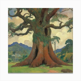 The Big Tree Te Raau Rahi 1891 Paul Gauguin Art Print 3 Canvas Print