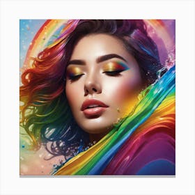 Rainbow Painting 1 Canvas Print