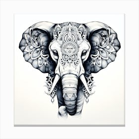 Elephant Series Artjuice By Csaba Fikker 014 Canvas Print