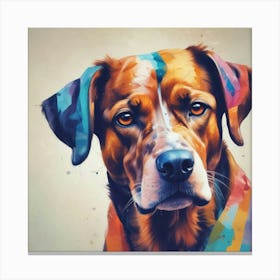 Dog Portrait Canvas Print