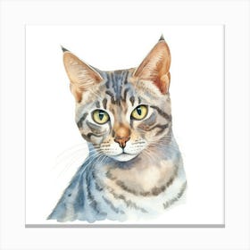 Egyptian Mau Cat Portrait 3 Canvas Print