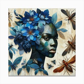 'Blue Woman' Canvas Print