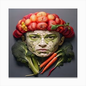 Vegetable Head 2 Canvas Print