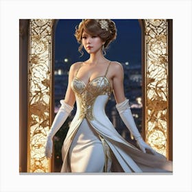 Portrait Of A Woman Canvas Print