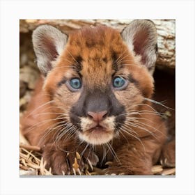 Mountain Lion Cub Canvas Print