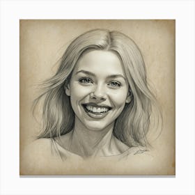 Portrait Of A Young Woman 5 Canvas Print