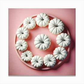 White Pumpkins Canvas Print