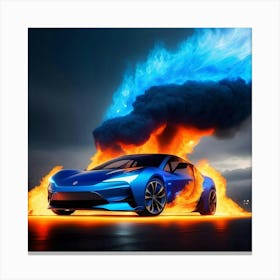 Tesla Concept Car Canvas Print