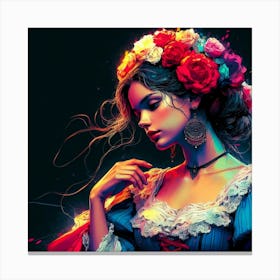 Exotic Beauty Artwork 120 Canvas Print