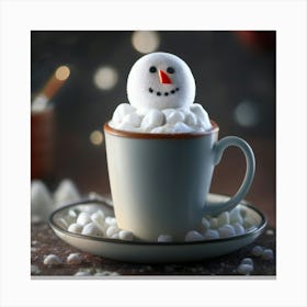 Snowman S Delight Canvas Print